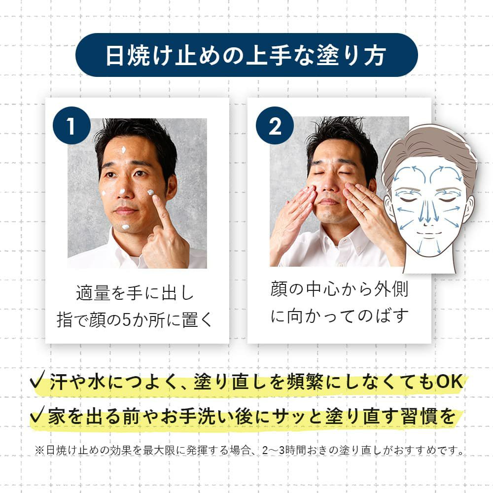 日焼け止めの上手な塗り方